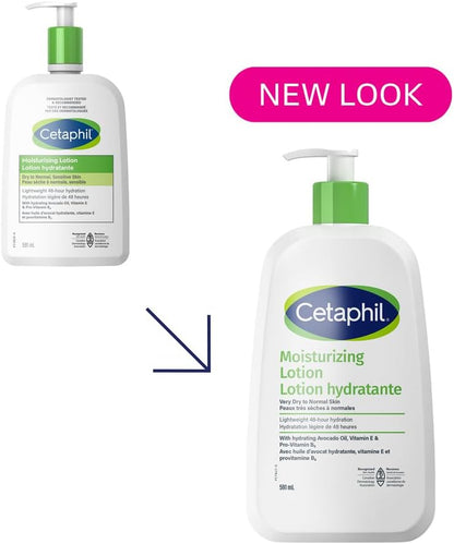 Moisturizing Lotion, Hydrating Body Lotion & Moisturizer for Sensitive & All Skin Types, Fragrance Free, Hypoallergenic, Non-Comedogenic, Dermatologist Recommended, 473 Ml